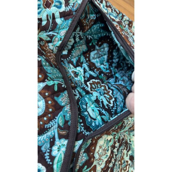 Vera Bradley Classic Quilted Garment Bag In Java‎ Blue - Pristine condition - Picture 10 of 11